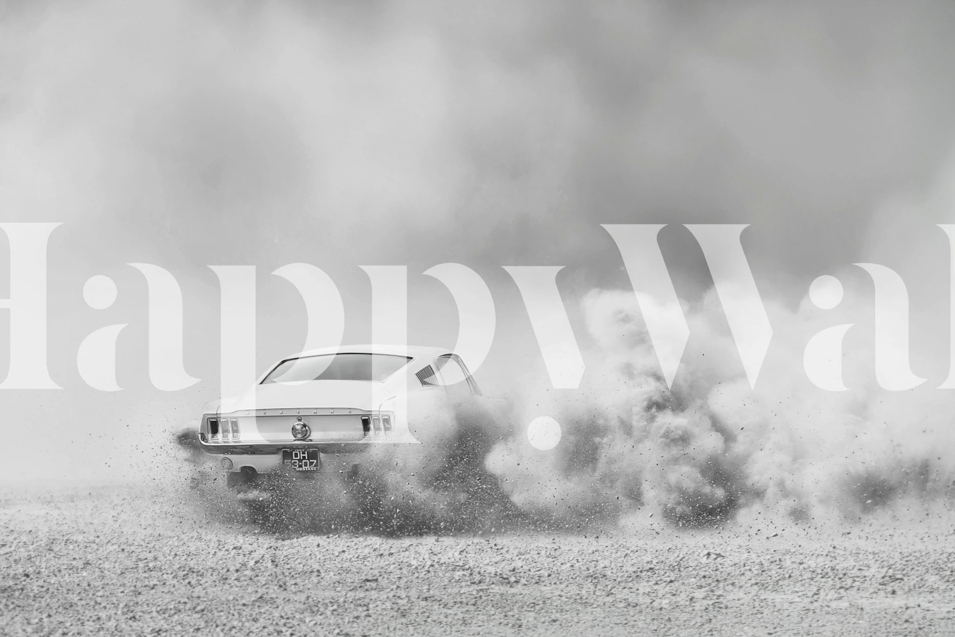 Drifting wallpaper in a modern room