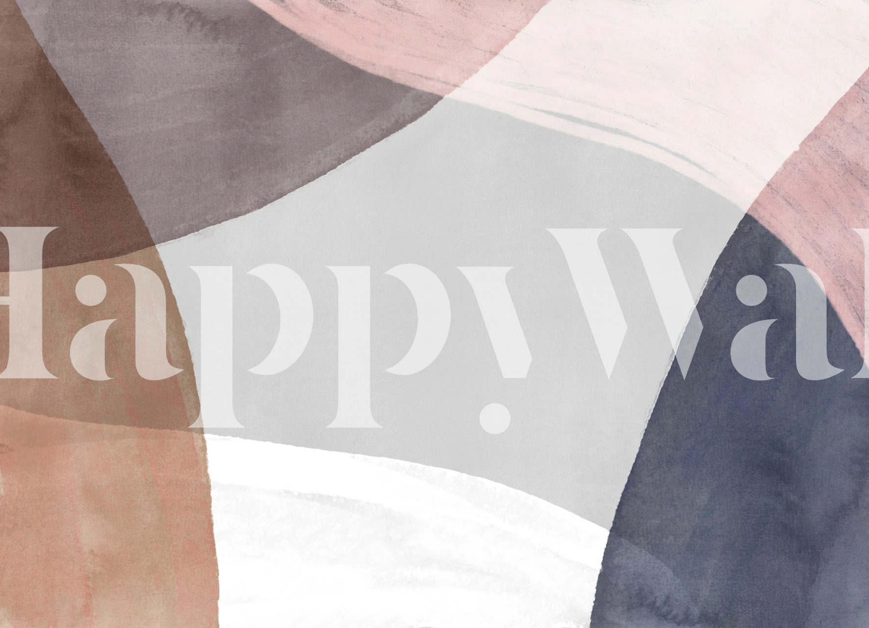 Abstract watercolor wallpaper in soft gray, pink, and white tones. Modern design wallpaper.