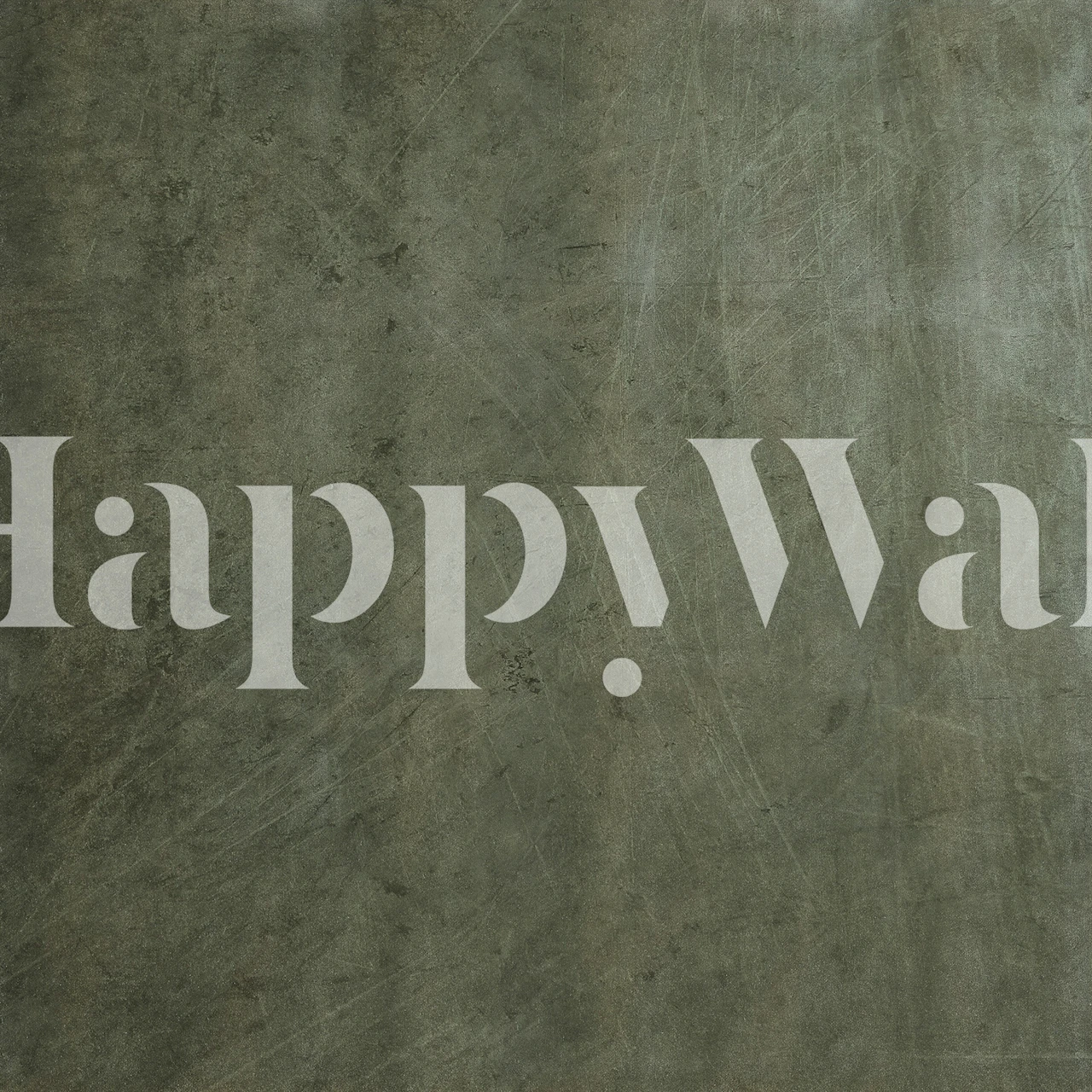 Scratched Suede olivjuice tapet i ett rum