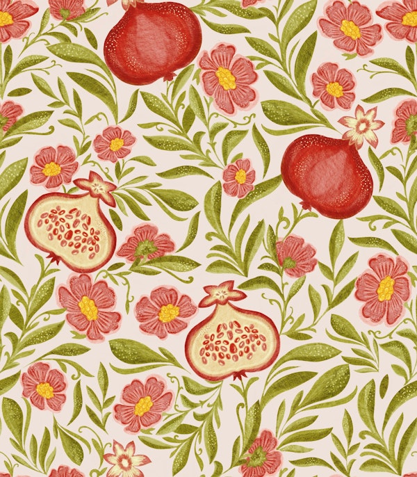 Pomegranate and Floral Harmony