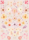 Pressed Flower Garden Beige Blush