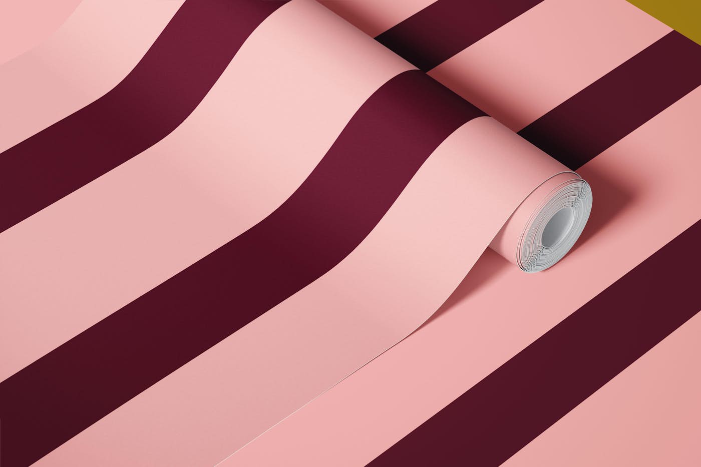 Golden Breeze with Stripes wallpaper roll