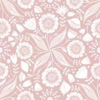 Botanical Illustration - Lotus Pink ταπετσαρία