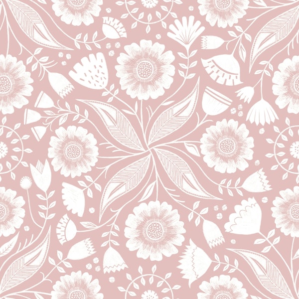 Botanical Illustration - Lotus Pink