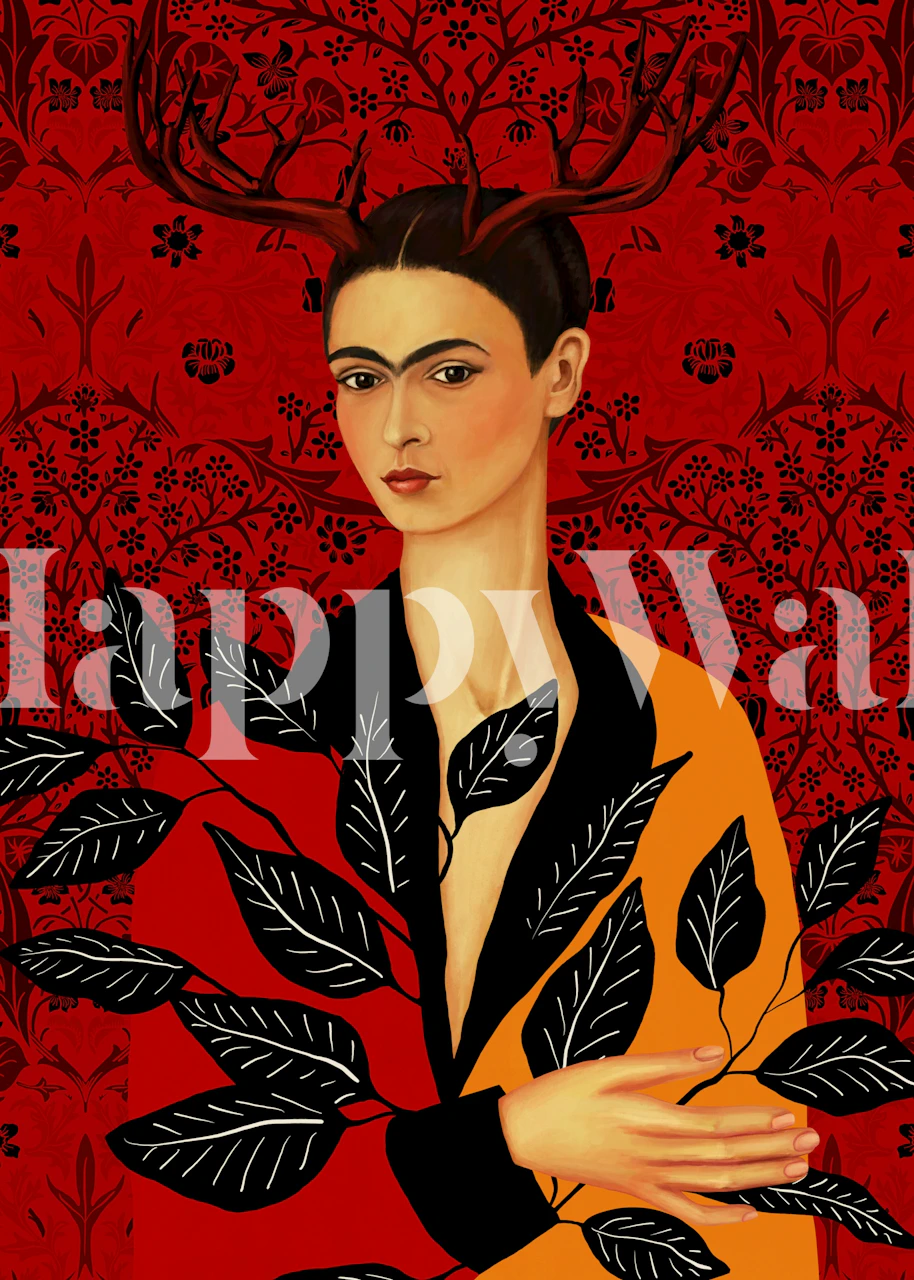 The Wounded Deer wallpaper in a room