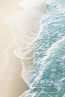 Soft Teal Gold Ocean Dream 1 papel pintado