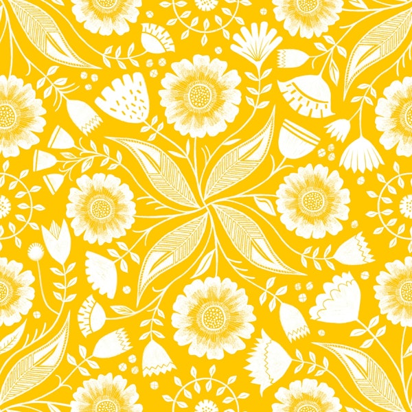 Botanical Illustration - Sunny Yellow