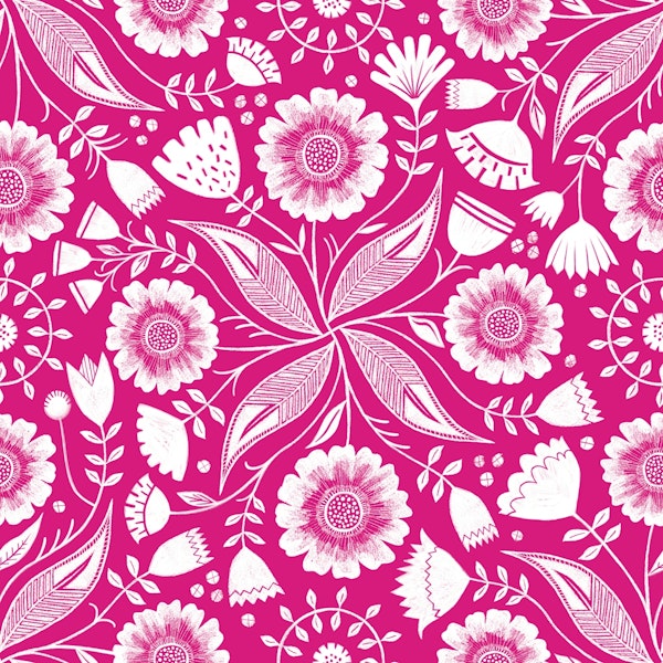 Botanical Illustration - Pink