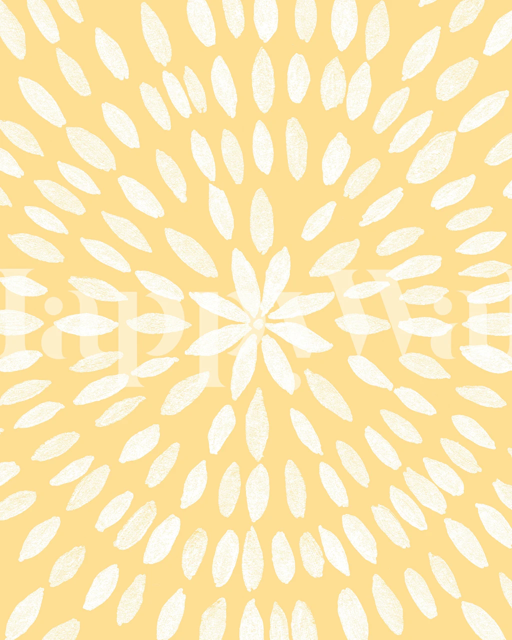 Mandala Flower 5 wallpaper design in a room