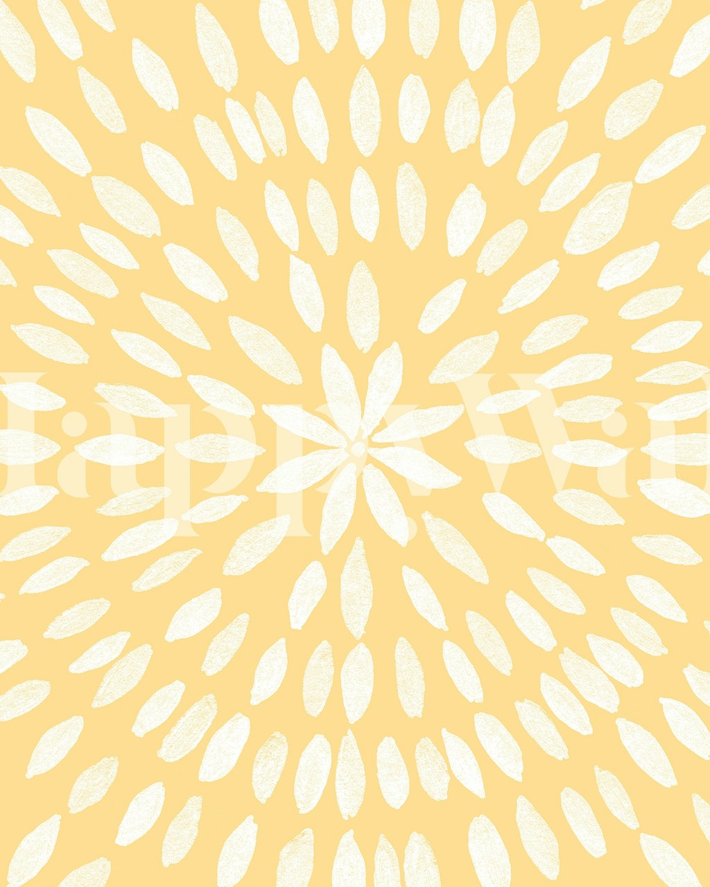 Mandala Flower 5 wallpaper design in a room