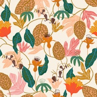 True Creation - Tropical Orange papel pintado