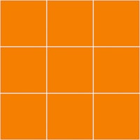 Large Grid Pattern - Orange and White tapete
