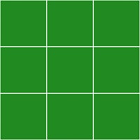 Large Grid Pattern - Green and White tapet