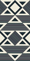 Modern Abstract Geometric Gray Tribal Shapes ταπετσαρία