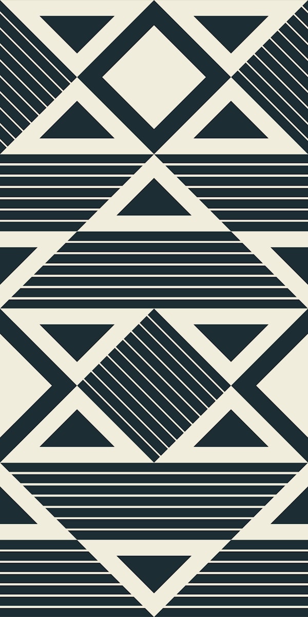 Modern Abstract Geometric Gray Tribal Shapes