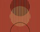 Rising geometric circles – burgundy red
