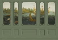 Timeless Ocean Journey Viridian Green tapeta