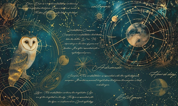Cosmic Owl Astronomia Dreamscape