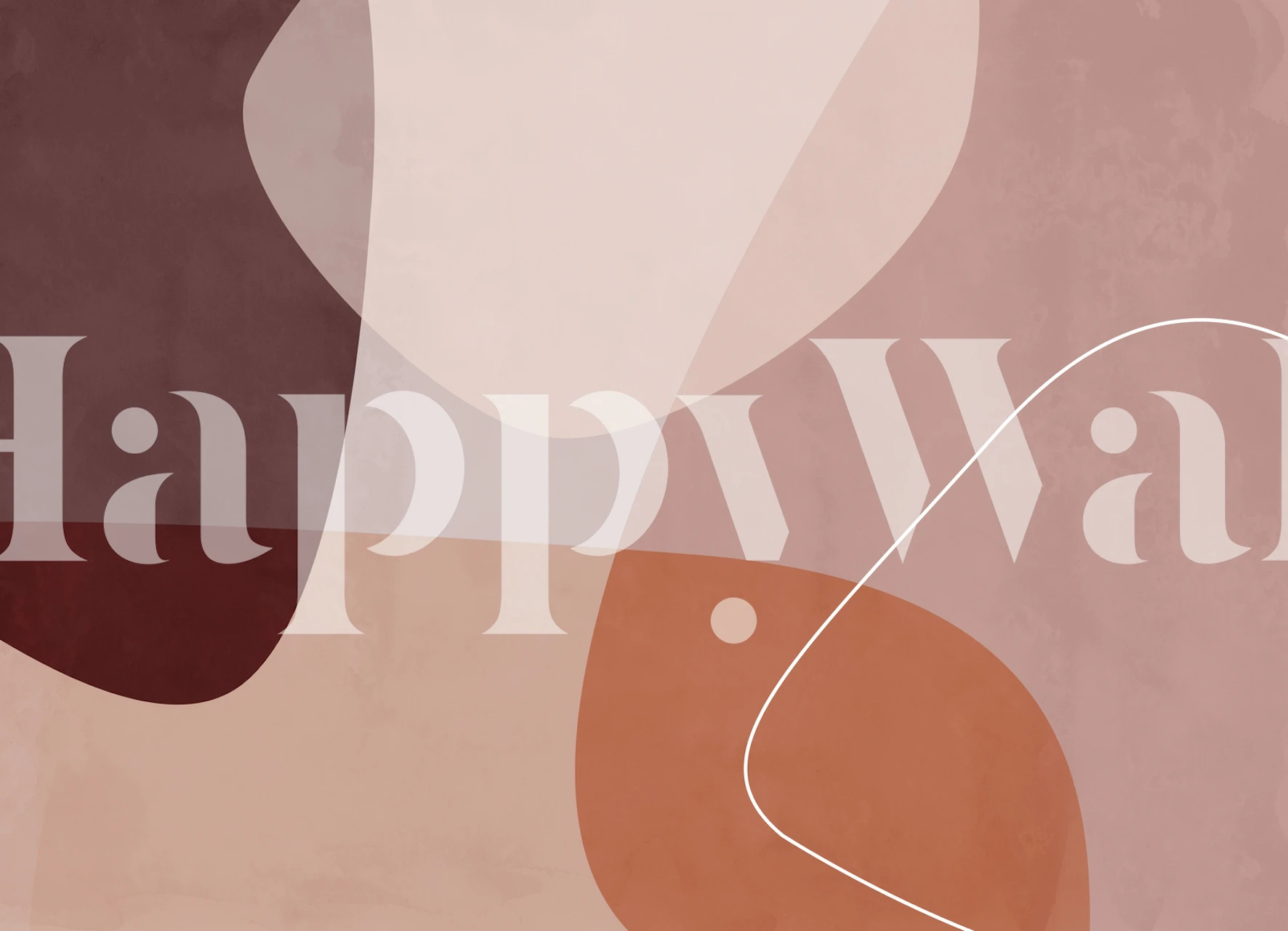 Design Moderno de Papel de Parede com Formas Flutuantes