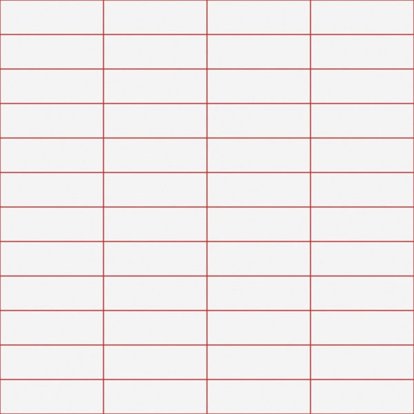 Horizontal Grid Pattern - White and Red