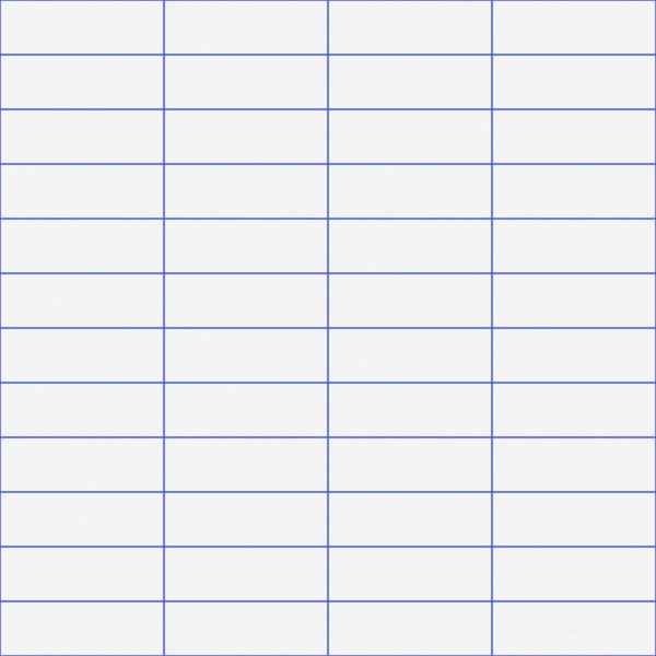 Horizontal Grid Pattern White and Cobalt Blue