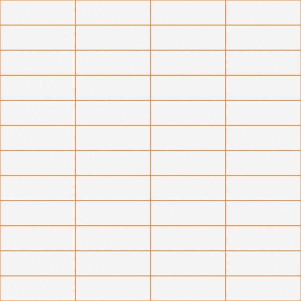 Horizontal Grid Pattern - White and Orange