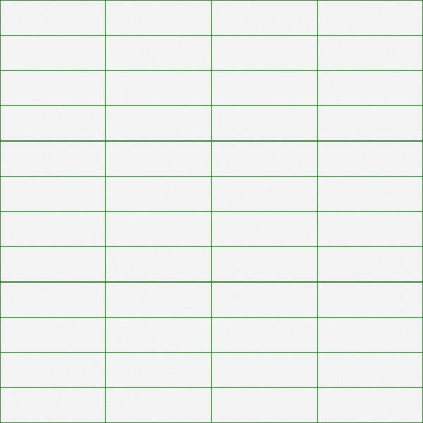 Horizontal Grid Pattern - White and Green