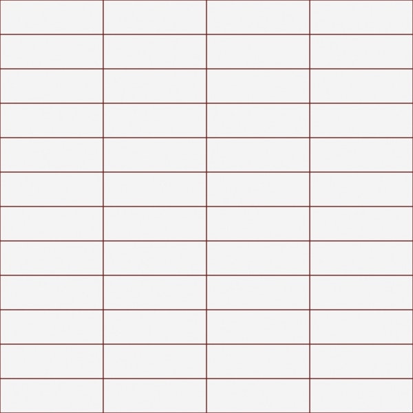 Horizontal Grid Pattern - White and Ruby