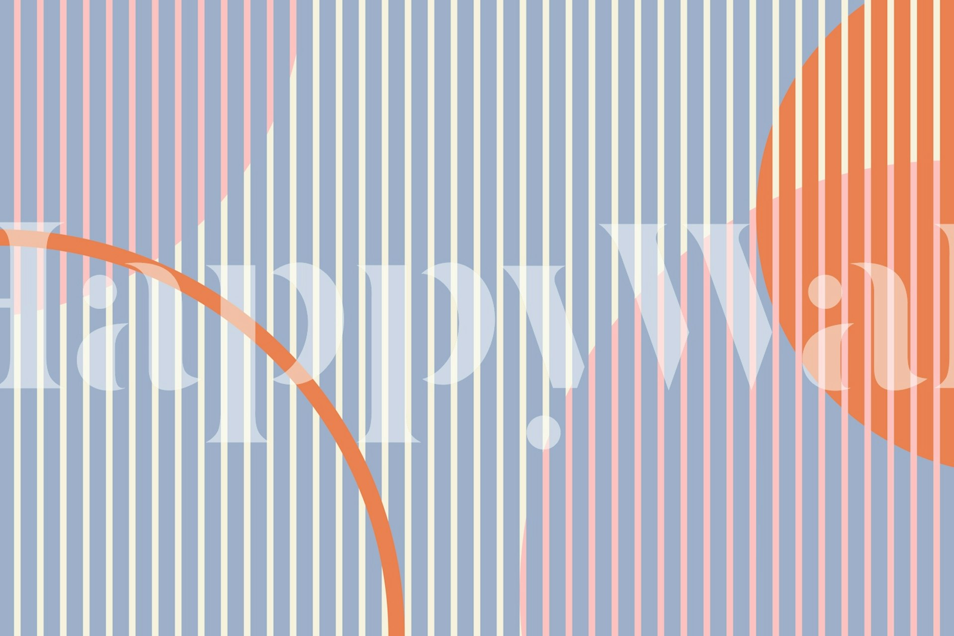 Playful arches & stripes wzór tapety