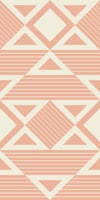 Peach Pink Modern Geometric Tribal Shapes ταπετσαρία