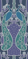 Vintage Art Nouveau Peacock 2 ταπετσαρία