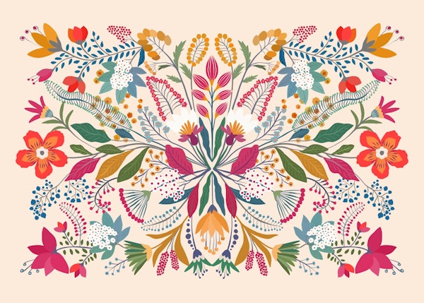 Frida's Garden (cream background)