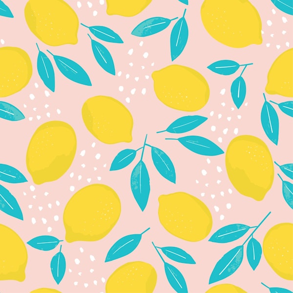 Cheerful Lemon Pattern