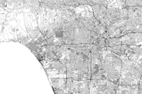 Los Angeles Map papiers peint