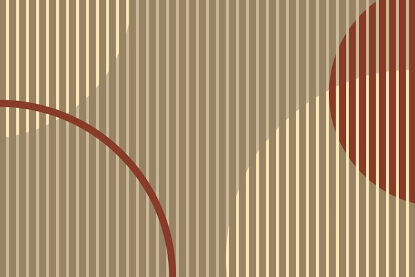 Geometric Flow – Burgundy & Brown