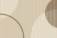 Geometric flow – mocha brown & cream tapete