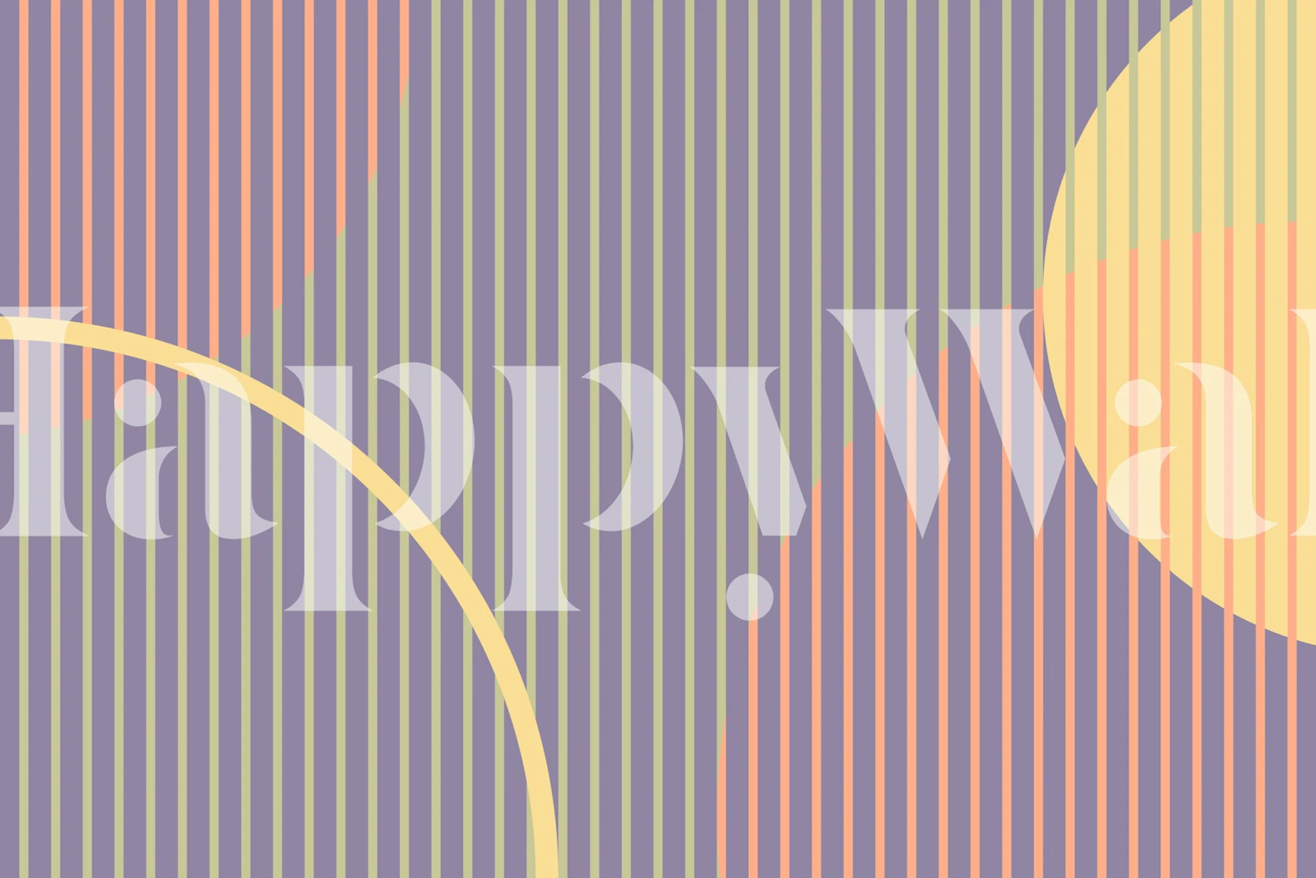 Geometric floral wallpaper i et rom