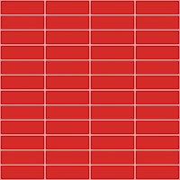 Horizontal Grid Pattern - Red and White papel pintado