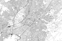 Athens Map tapet