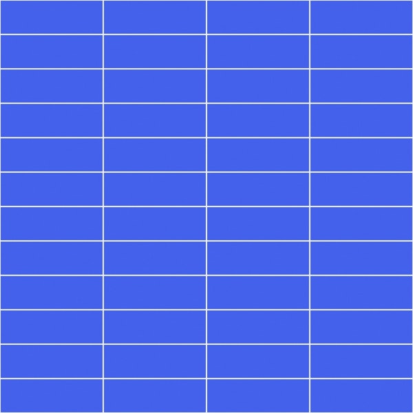 Horizontal Grid Pattern Cobalt Blue and White