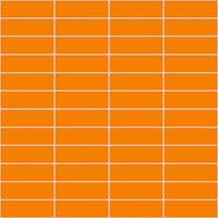 Horizontal Grid Pattern - Orange and White papel pintado