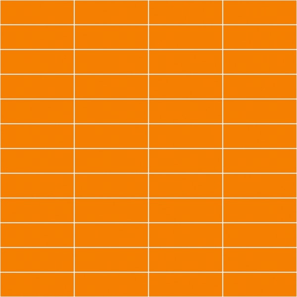Horizontal Grid Pattern - Orange and White