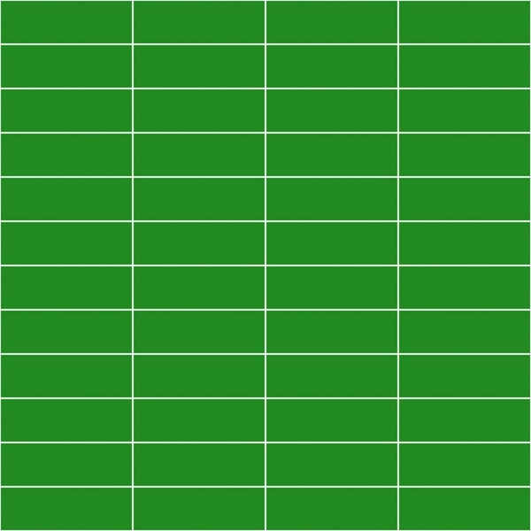 Horizontal Grid Pattern - Green and White