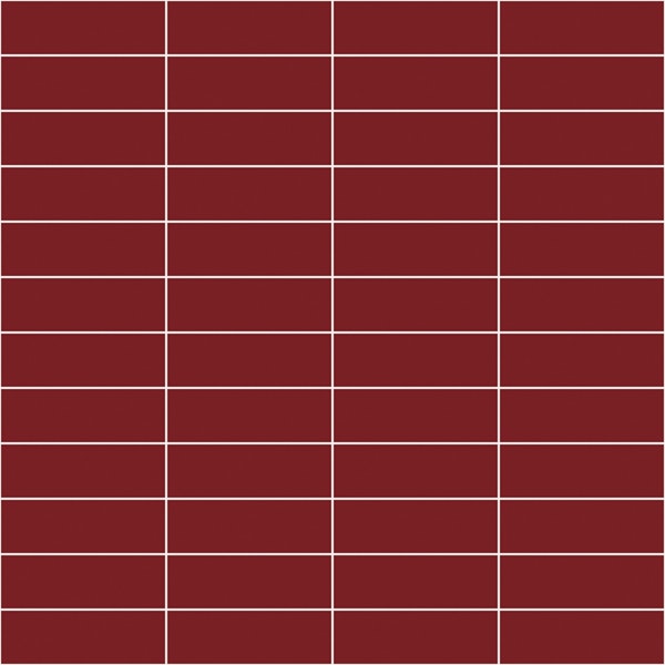 Horizontal Grid Pattern - Ruby and White