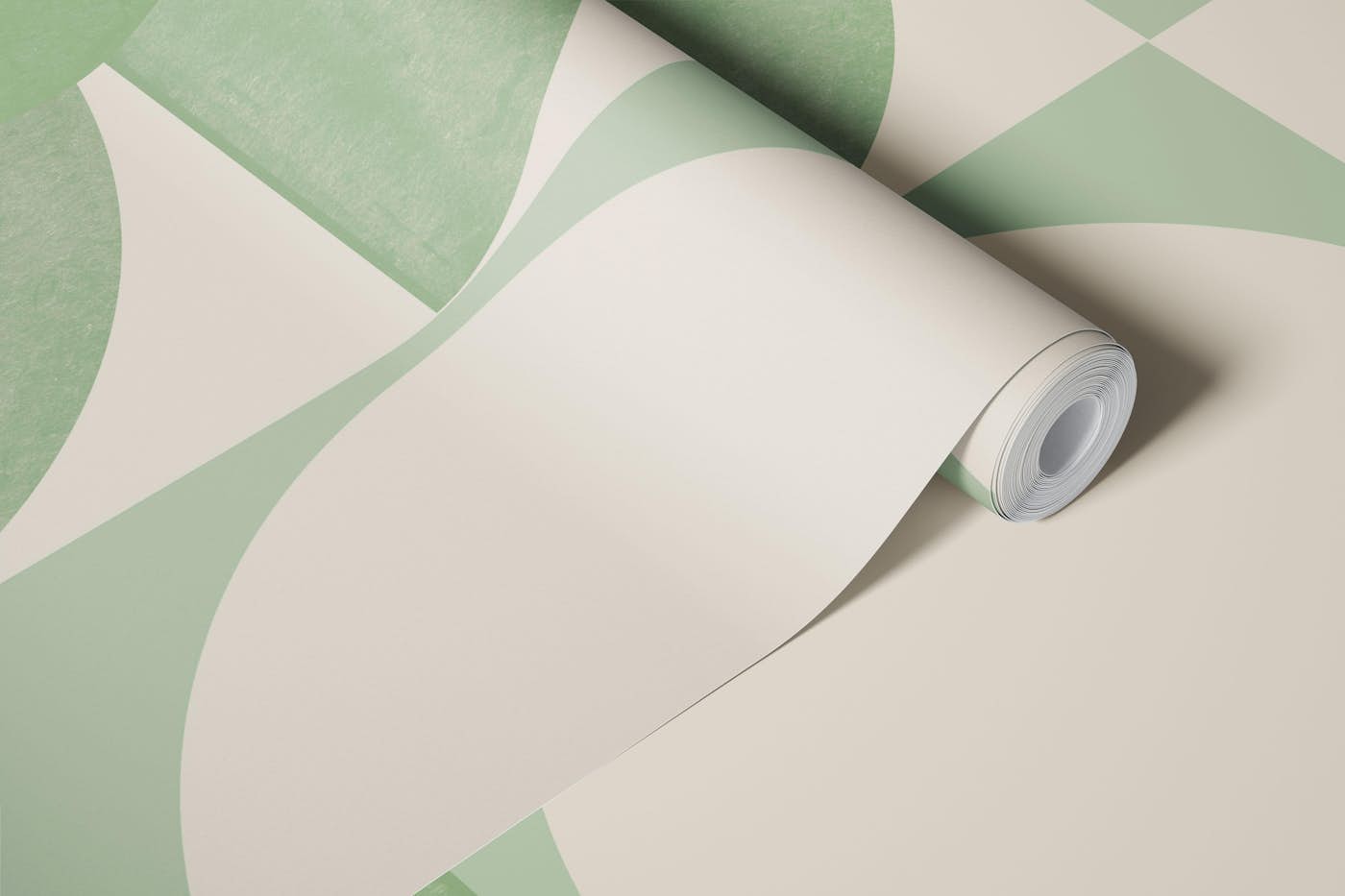 Greeny Retro Object II wallpaper roll