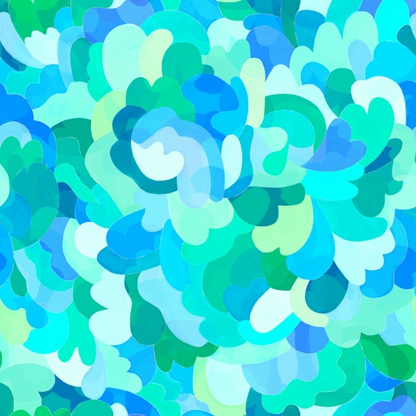 Aqua Ocean Clouds