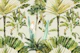 Tropical Foliage with Cockatoo & Parrot