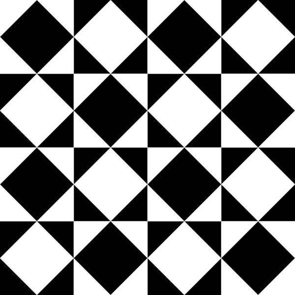 Classic Geometric Blocks - Black and White M