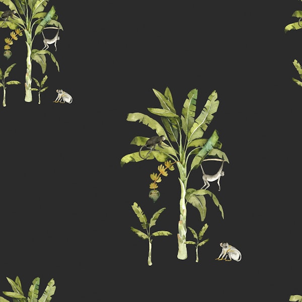 Monkey Jungle Escape on Off-Black