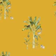 Palm & Banana Trees with Curious Monkeys